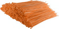 GTSE 8 Inch Orange Zip Ties 1000 Pack - Durable 50lb Strength