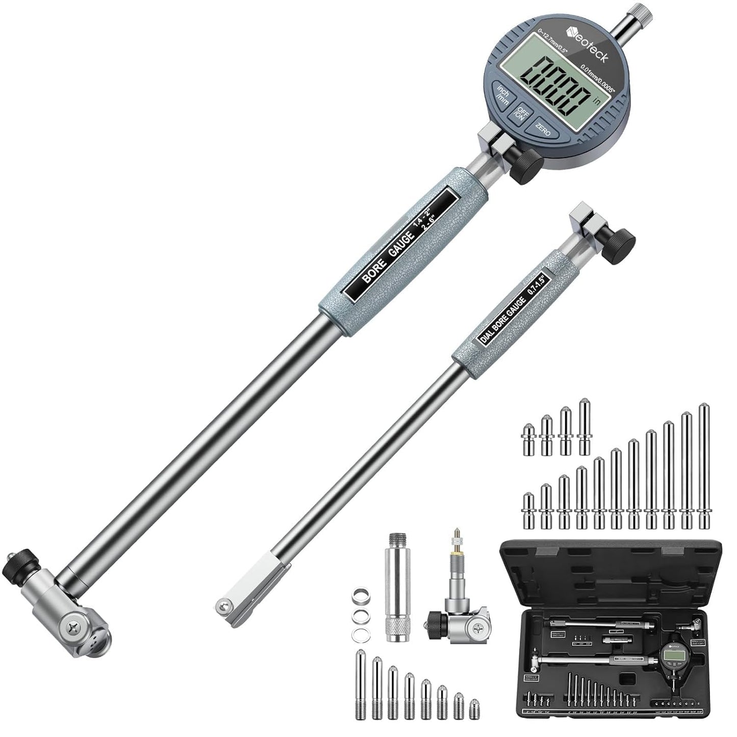 Neoteck Digital Dial Indicator Bore Gauge for Precision Measurement