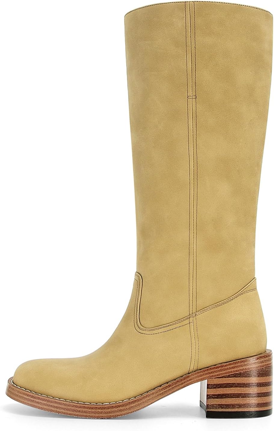 DOEYG Women's Banana Knee High Boots for Fashionable Comfort