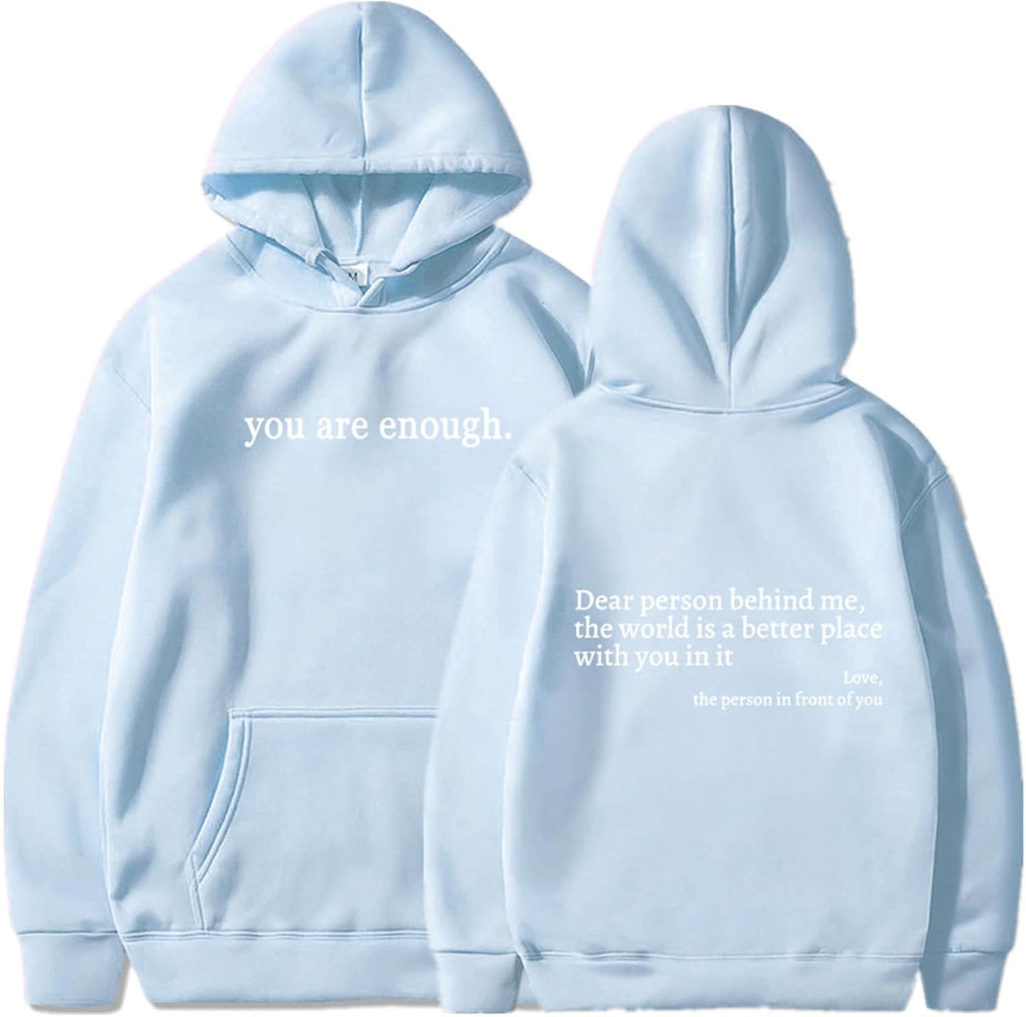 Empowering 'You are Enough' Hoodie for Women