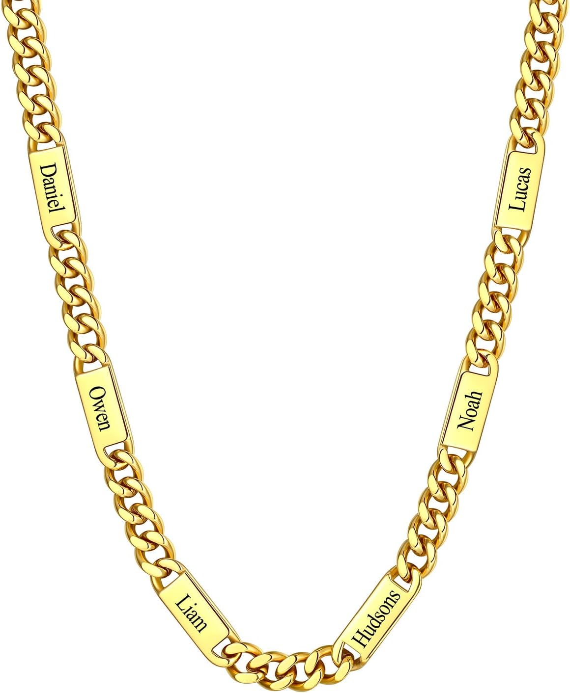 Personalized Stainless Steel Cuban Link Chain for Men Women