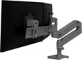 Dual Monitor Arm for 2 Monitors up to 27 in - Adjustable Lift
