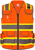 HYCOPROT High Visibility Construction Vest with Padded Neck - Class 2