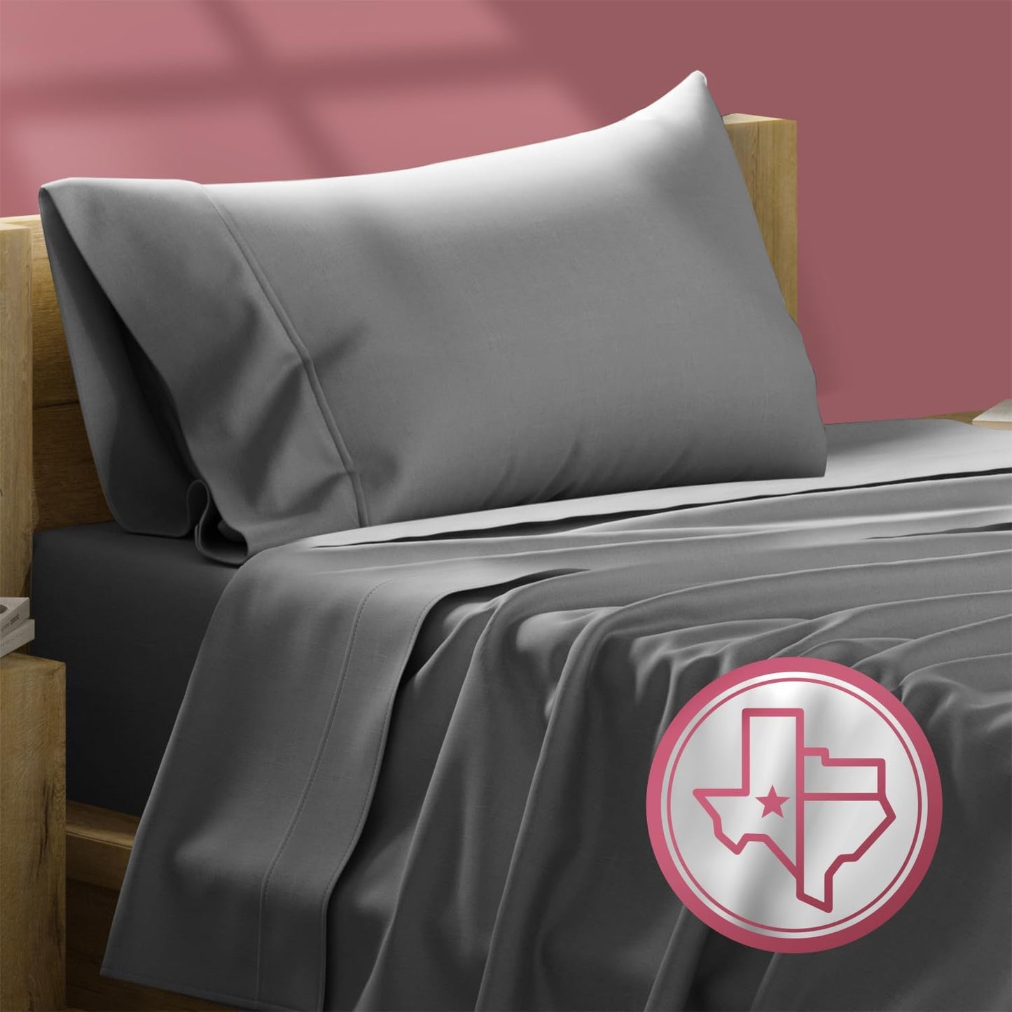 Luxury Egyptian Cotton Twin Sheet Set - 800 Thread Count Soft Sheets