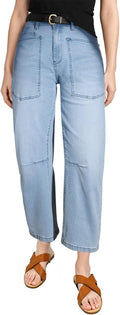 EVALESS Womens Baggy Barrel Jeans High Waisted Wide Leg - Relaxed Fit