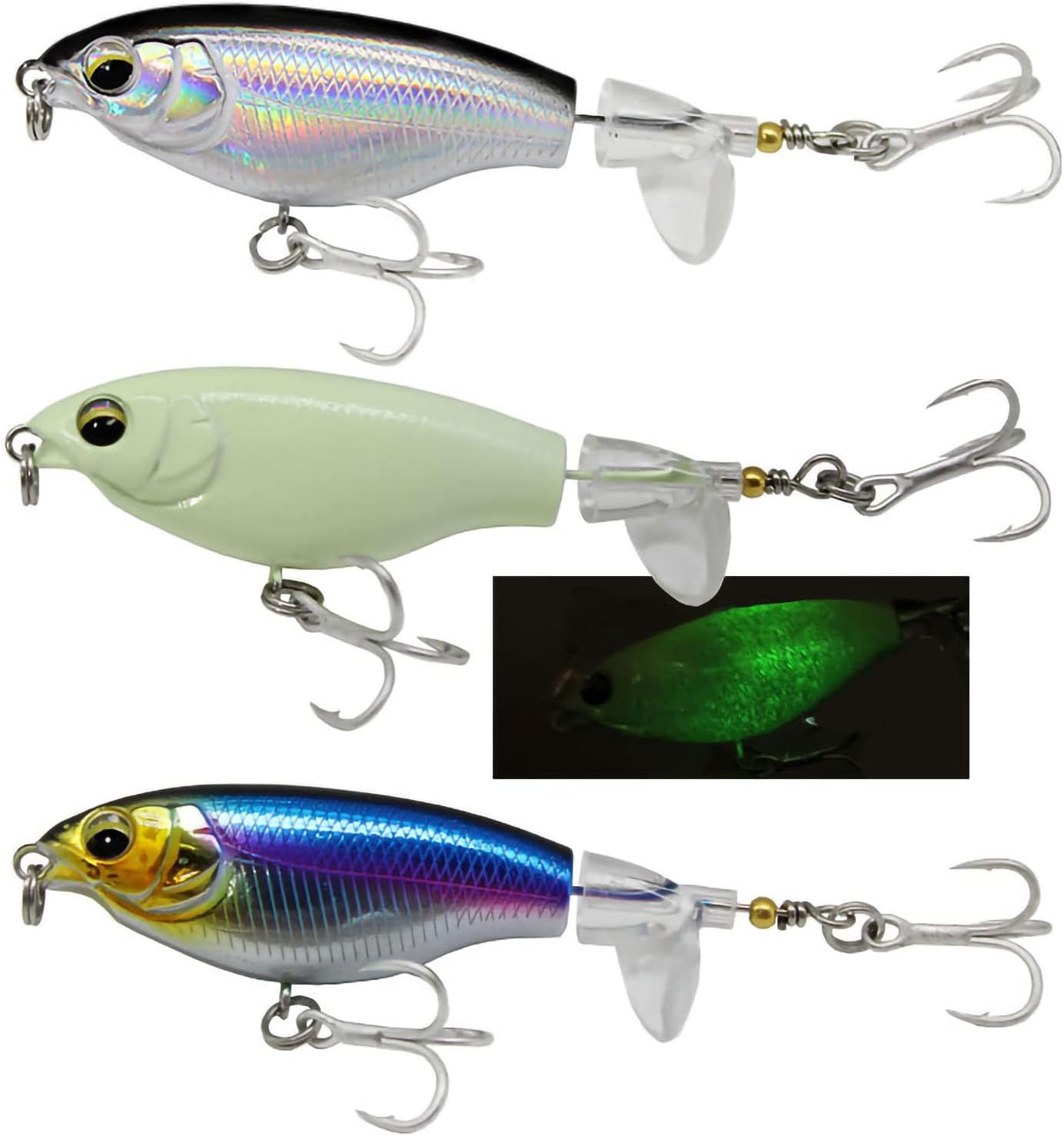 Premium Topwater Bass & Pike Lures - Easy Long Casts!