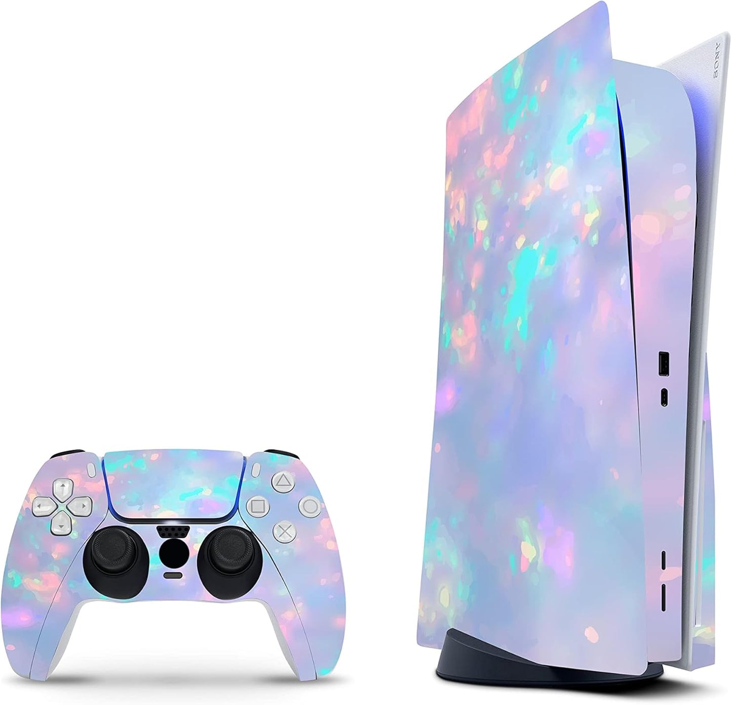 PS5 Digital Skin: Unicorn Spark Silver