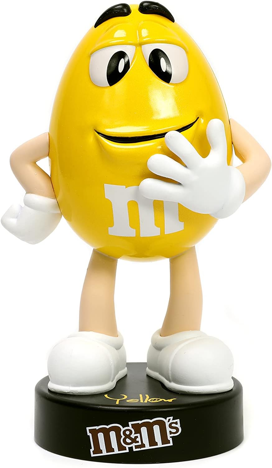 Collectible 4-Inch M&Ms Yellow Metal Figure