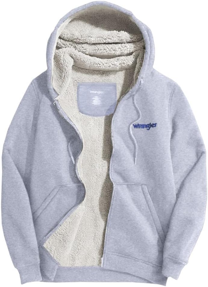 Warm Sherpa-Lined Wrangler Hoodie - Big & Tall Fit