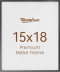 Heimlove 15x18 Metal Picture Frame for Elegant Wall Decor