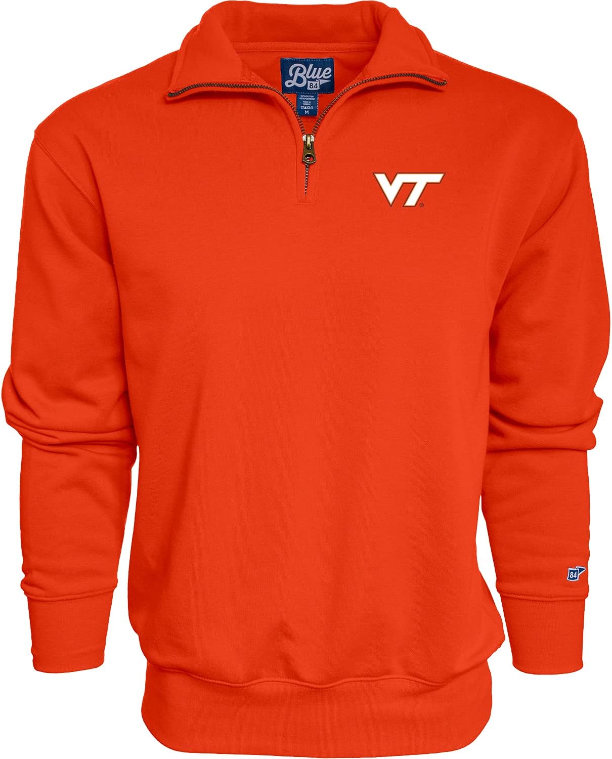 Virginia Tech Hokies Men's Quarter Zip Sweatshirt by Blue 84