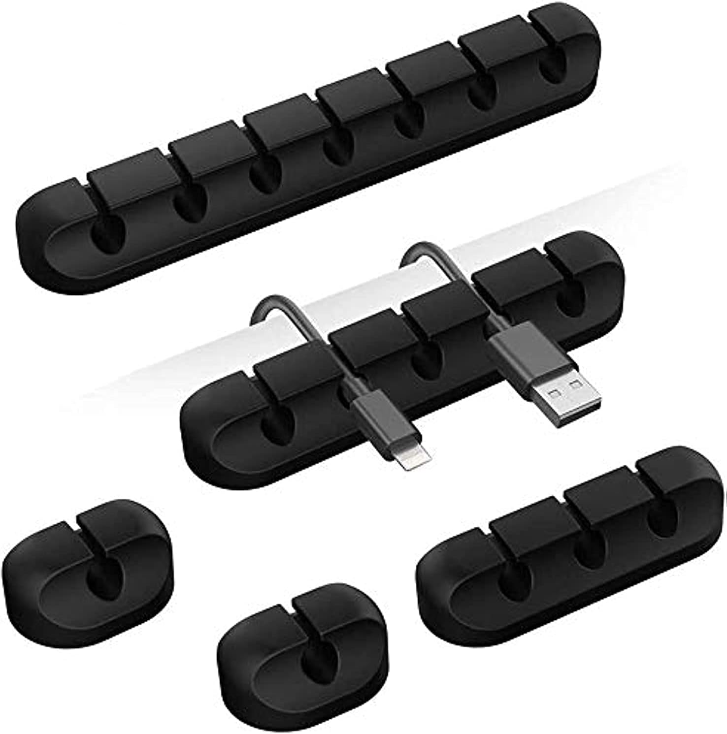 TviewSmart Self-Adhesive Cable Clips - Organize Cords Effortlessly!