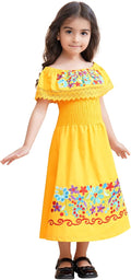 Mexican Dress for Girls Traditional Vestidos Mexicanos Embroidered