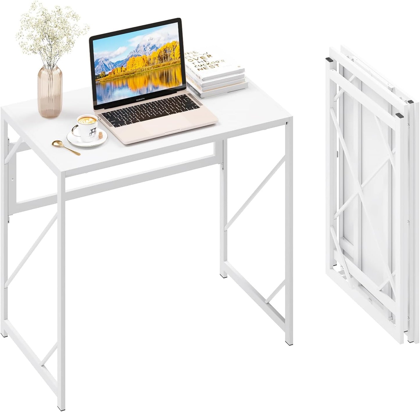 Elephance Folding Desk for Home Office - No Assembly Needed