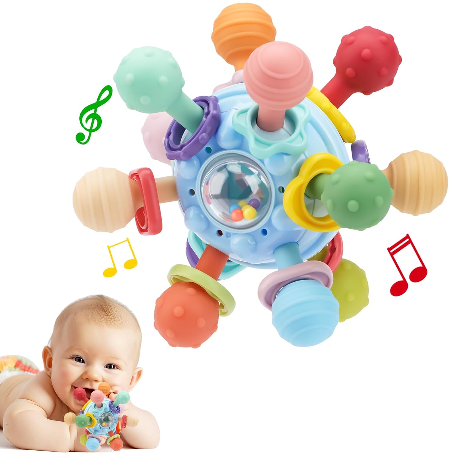 CAHILON Baby Teething Toys - Developmental Rattle