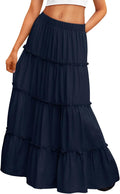 Trendy Queen Long Skirts for Women Boho Maxi Skirt (Style S12T)