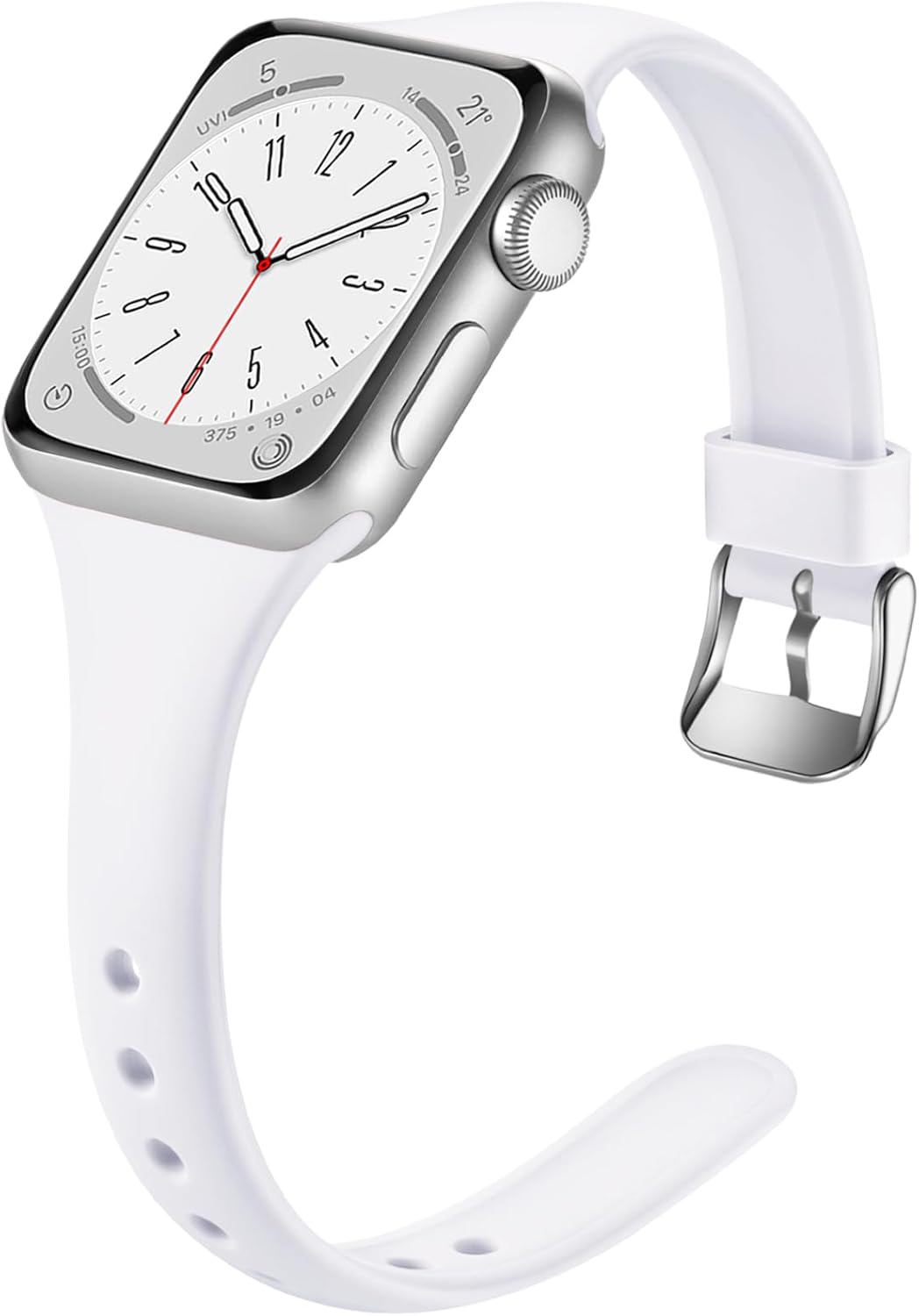 Laffav Slim Silicone Band for Apple Watch - Ultra Thin Sport Strap