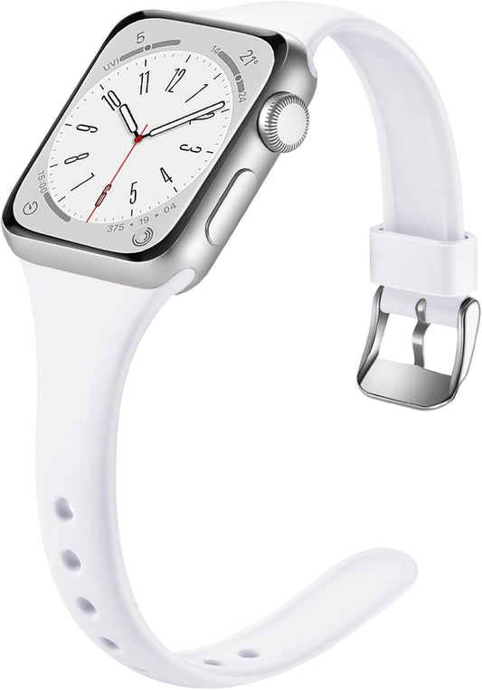 Laffav Slim Silicone Band for Apple Watch - Ultra Thin Sport Strap