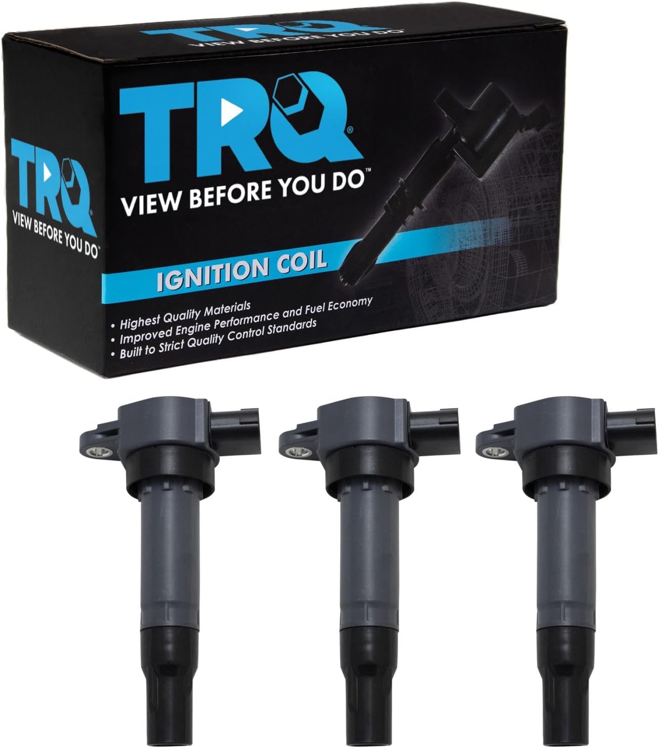 TRQ Ignition Coil Set for 2008-2015 Smart Fortwo - 3 Piece Kit