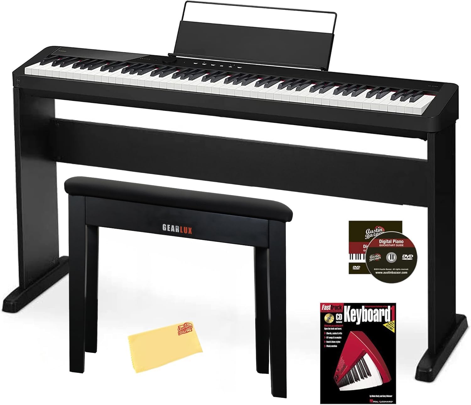 Casio CDP-S160 88-Key Compact Digital Piano Bundle with Stand