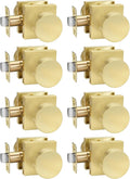 passage door knobs gold brushed brass finish - 8 pack