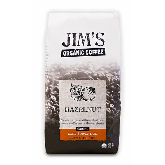 Jim's Organic Hazelnut Light Roast Ground Coffee - 12 oz
