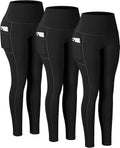 CHRLEISURE Leggings with Pockets for Women - High Waisted Tummy have