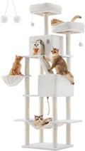 Feandrea Cat Tree 81.1 in Tall Multi-Level Condo - Large Cat Tower