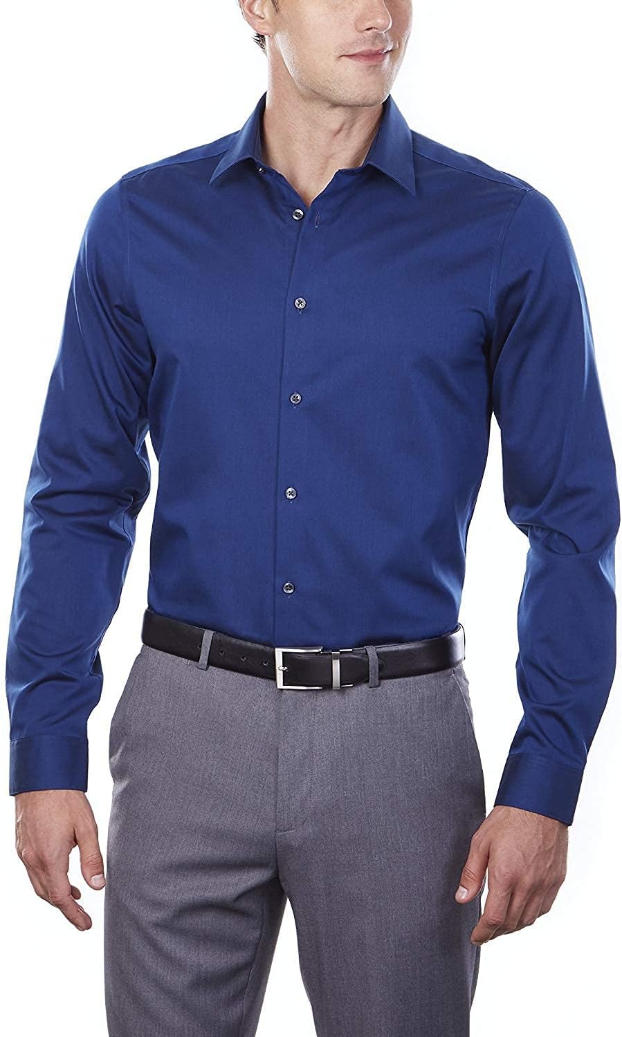 Calvin Klein Men's Slim Fit Non-Iron Herringbone Dress Shirt Review