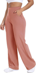 Wide Leg Yoga Pants Women High-Waisted with Pockets - Versatile