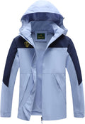 Rain Jacket for Women Waterproof Lightweight Packable Windbreaker