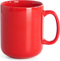Large 20 oz Red Ceramic Mug: Big Capacity for Home/Office