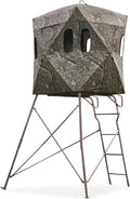 6 Foot Tripod Hunting Tower Blind - 2-Man Elevated Stand