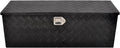 44 in Aluminum Waterproof Storage Box Truck Tool Box - Lockable, Black