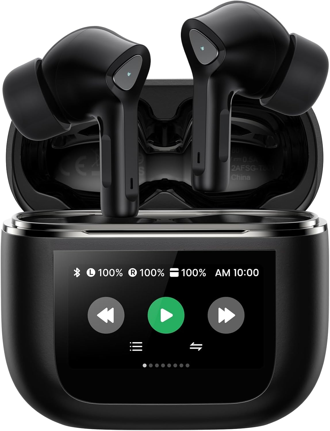 TWOSKY Touch Screen Wireless Earbuds: 50H Playtime & Deep Bass