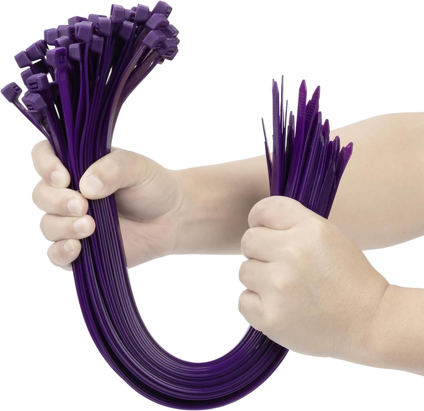 Ultra Strong 16 Purple Zip Ties - 200 LBS Heavy Duty