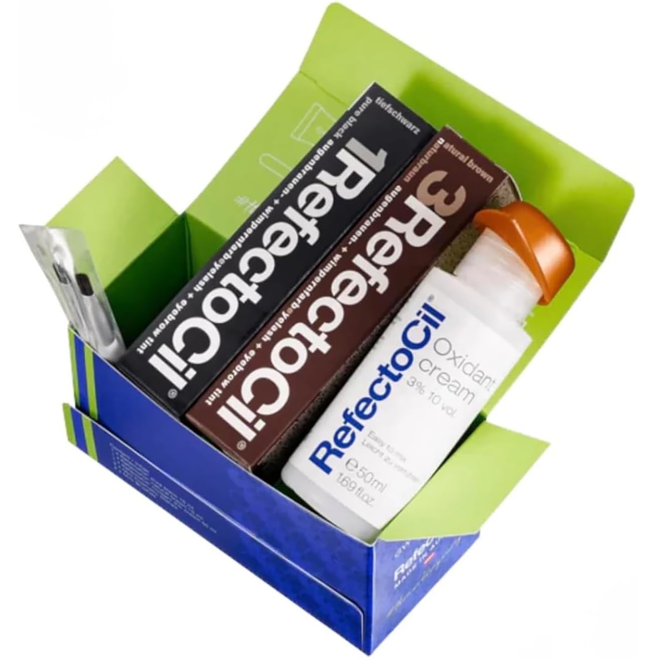 RefectoCil Starter Kit: Black & Natural Brown Hair Dye