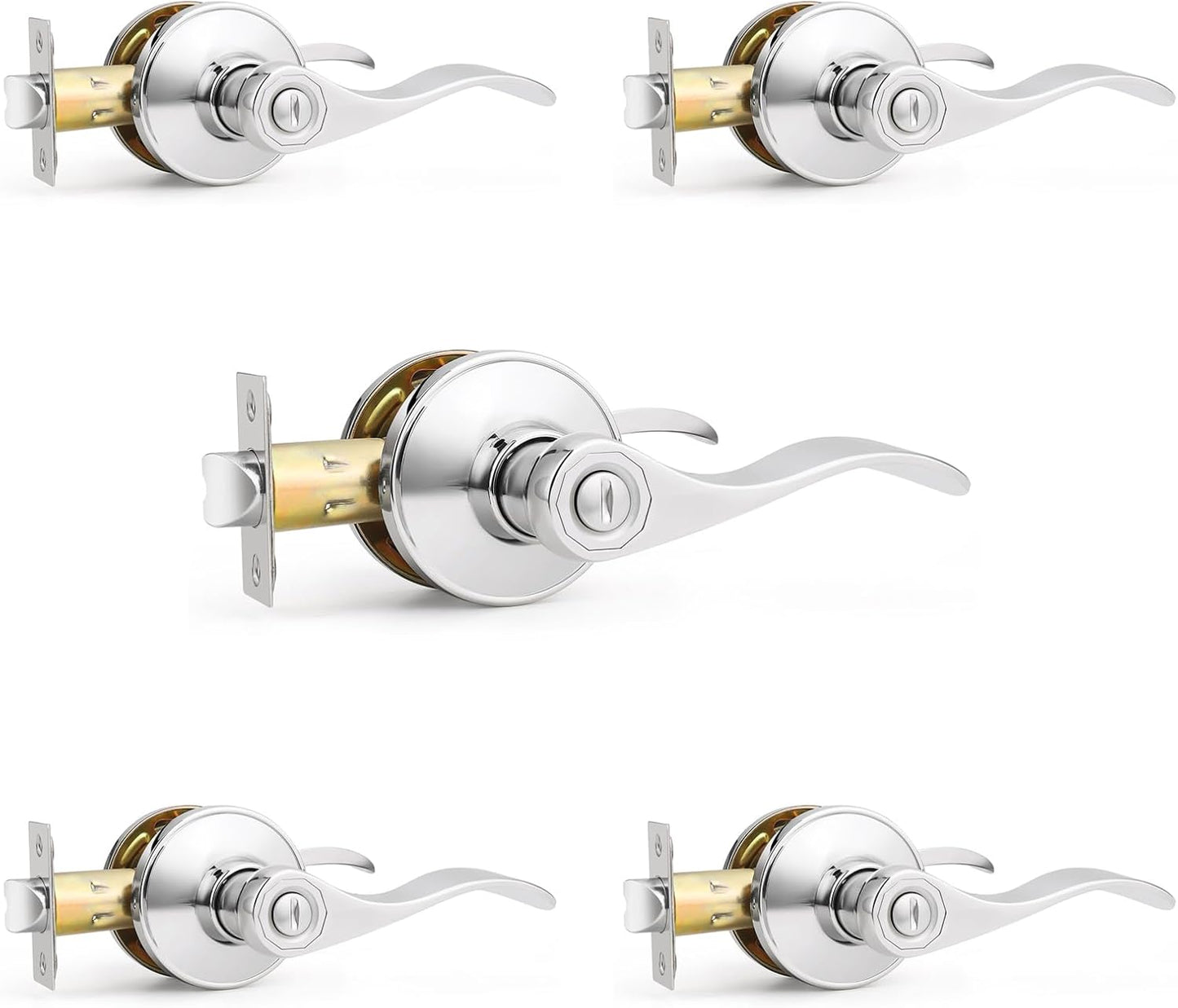Probrico Privacy Door Handle Lever for Keyless Comfort
