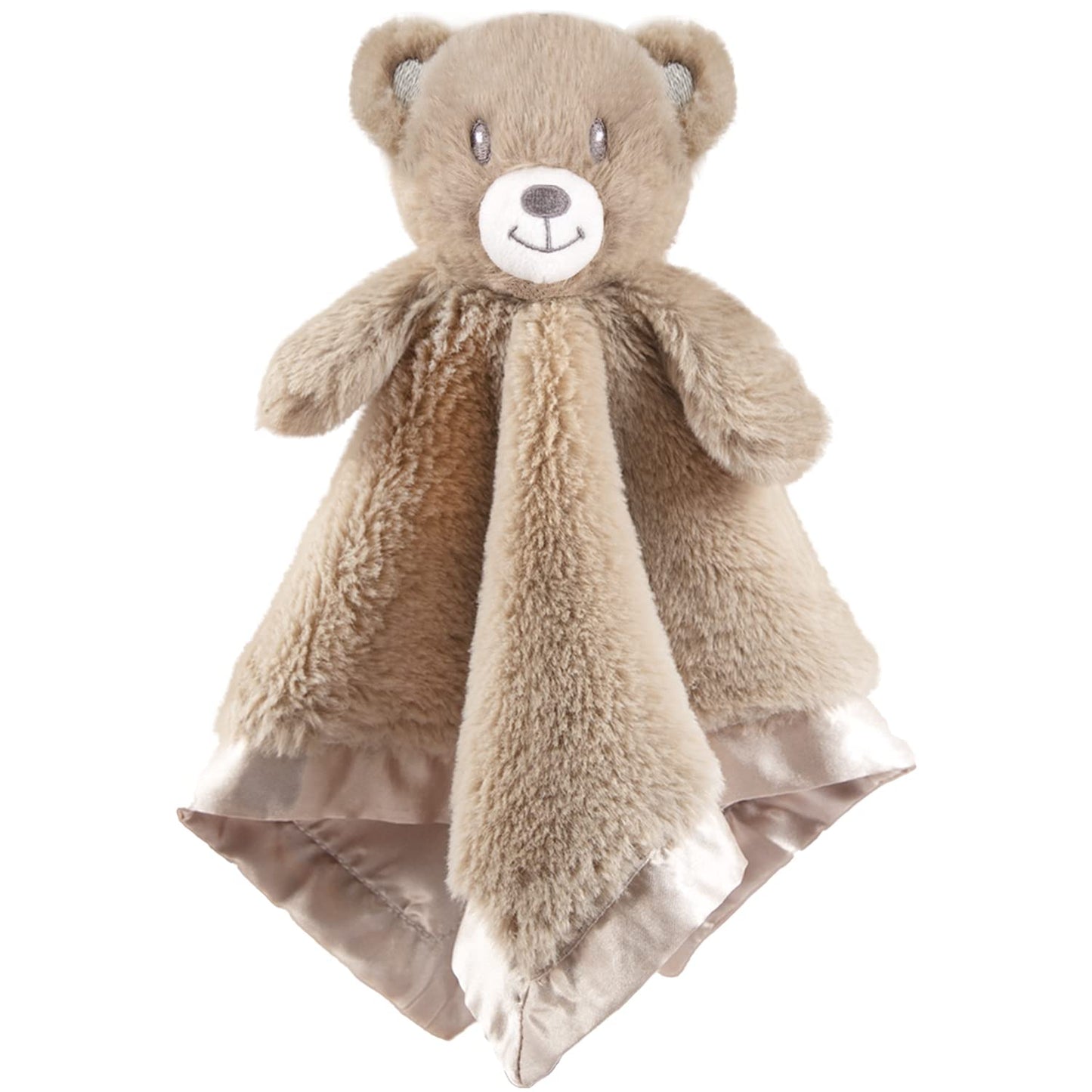 BEILIMU Soft Minky Baby Bear Lovey | Unisex Gift for Toddlers | 13.5 Plush Blanket