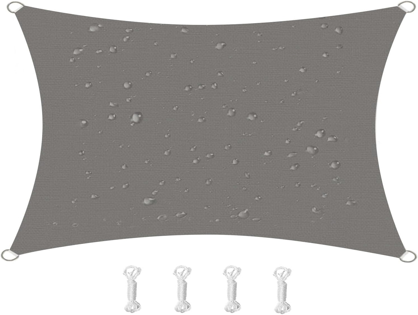 HOMPER 10ftx13ft Waterproof Sun Shade Sail for Outdoor Activities