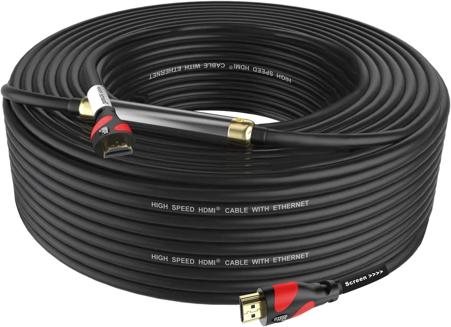 Postta 75 Feet HDMI Cable with Built-in Signal Booster for 4K