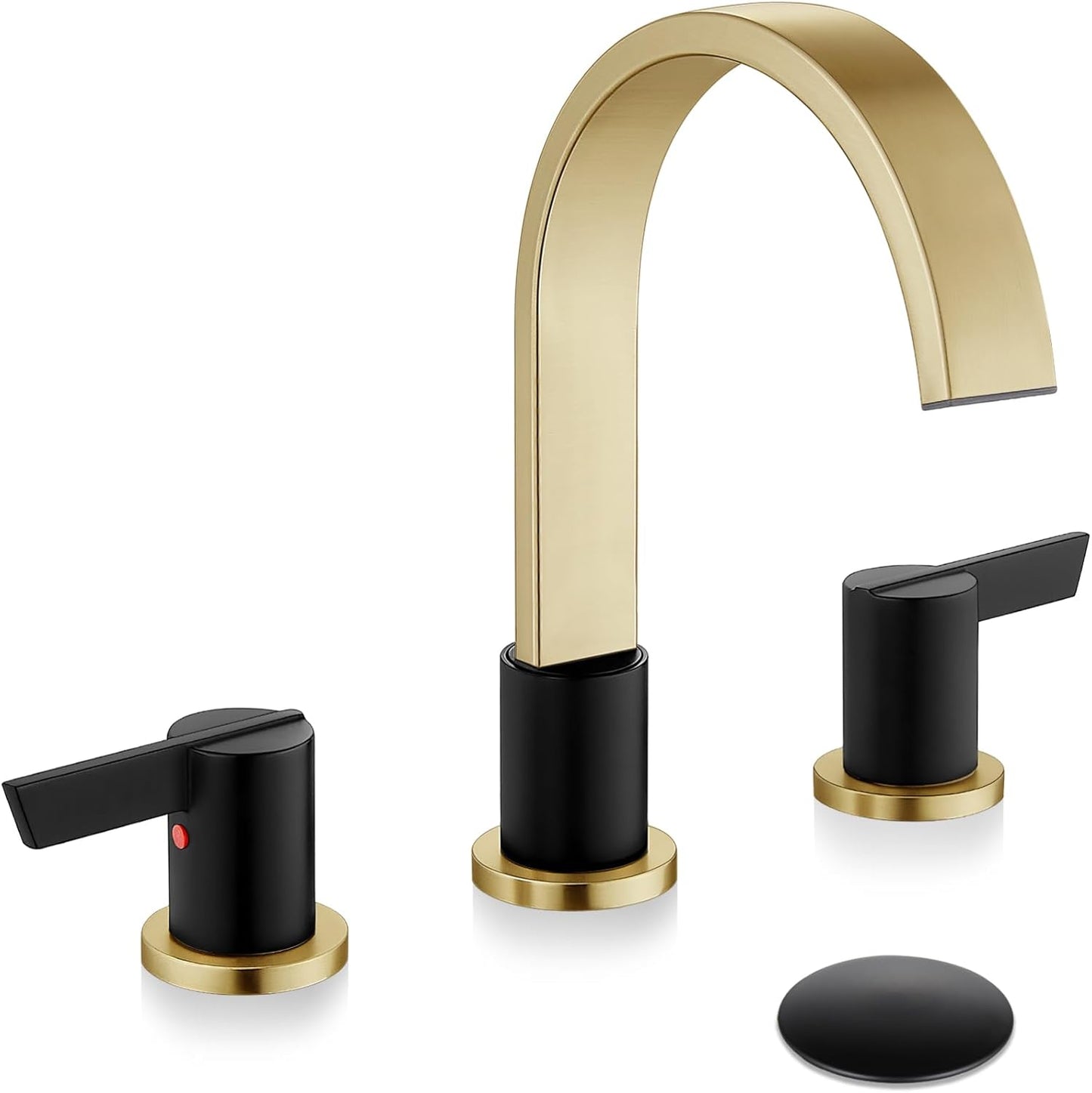 Midanya 8 inch Widespread Bathroom Sink Faucet with Pop Up Drain