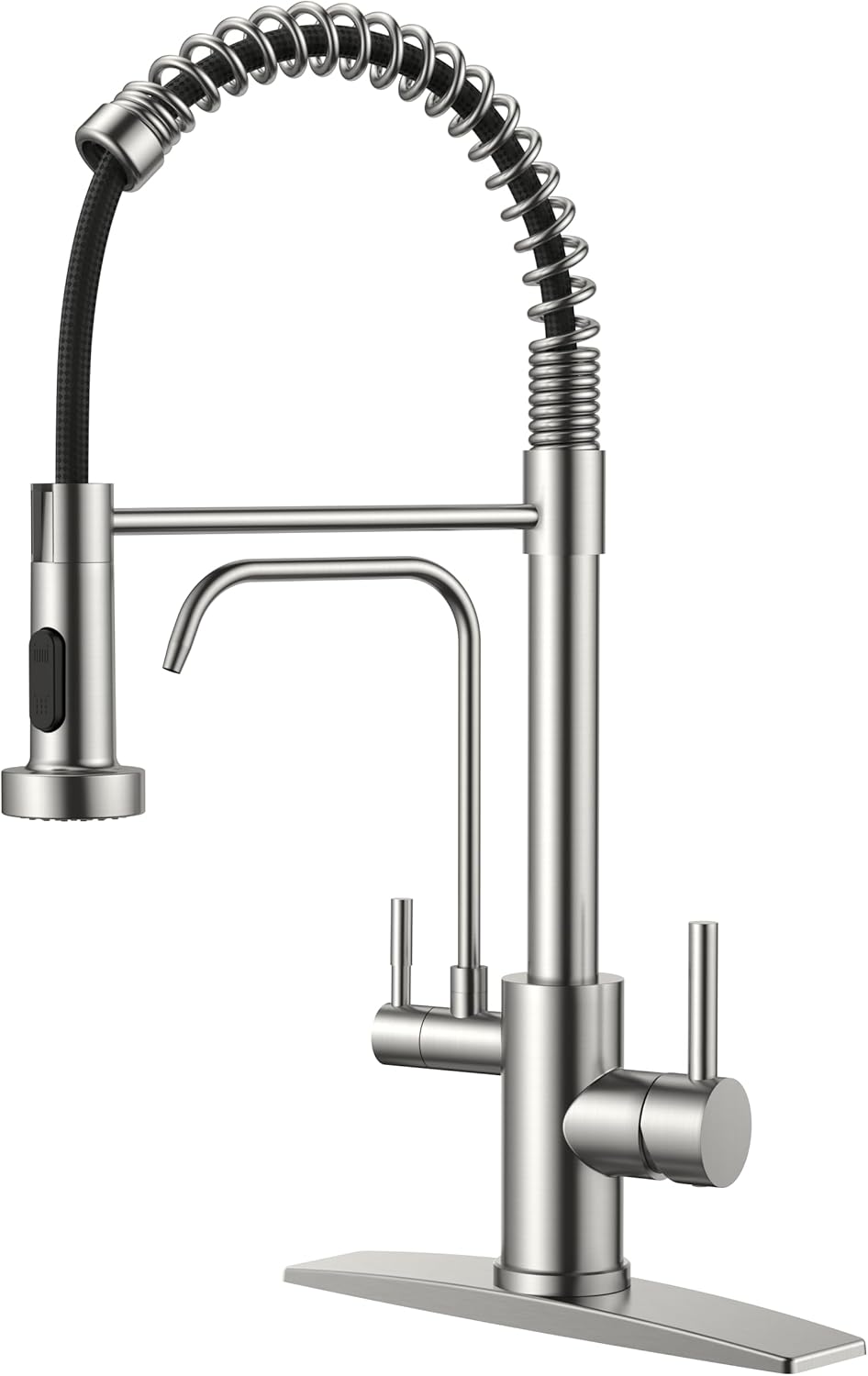 FORIOUS Kitchen Faucets 2 in 1 Pull Down Faucet with Filter