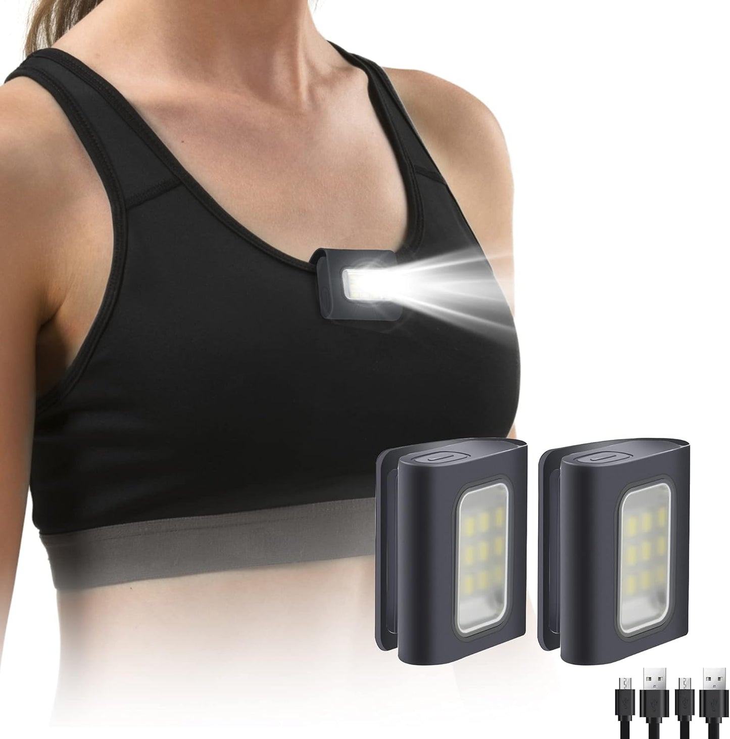 Yzoni 2Pack Magnetic Safety Lights - Stay Visible!