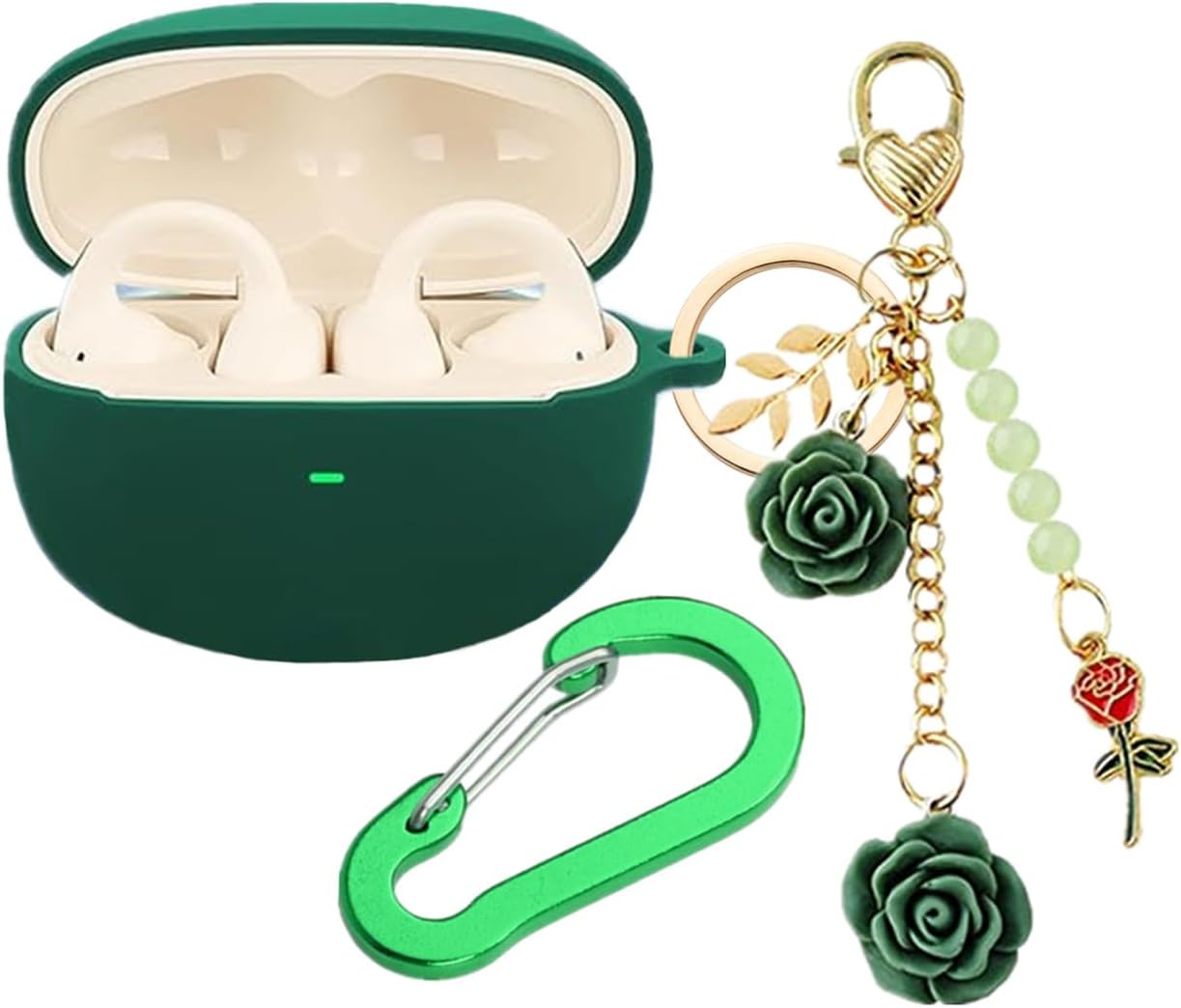 Protective Silicone Case for Baseus Earbuds - Cute & Stylish Green