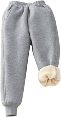 Sherpa Lined Kids Sweatpants Jogger - Warm Fleece Winter Pants