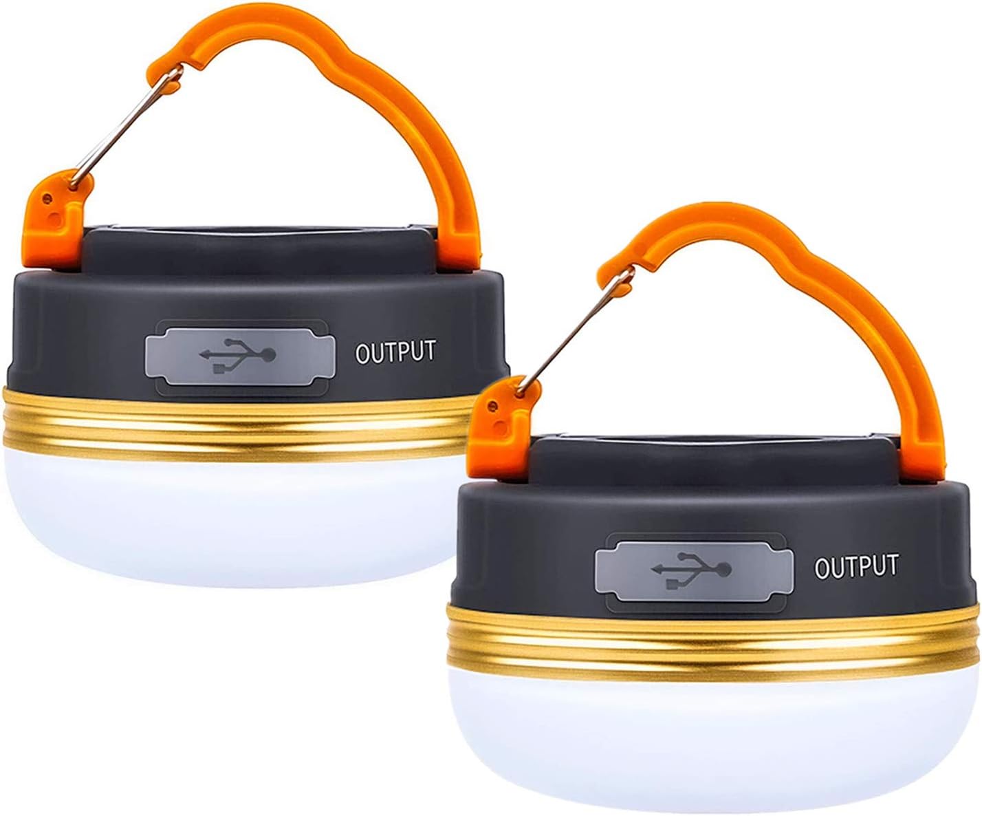 Rechargeable LED Lantern Duo: Bright, Versatile, Essential!