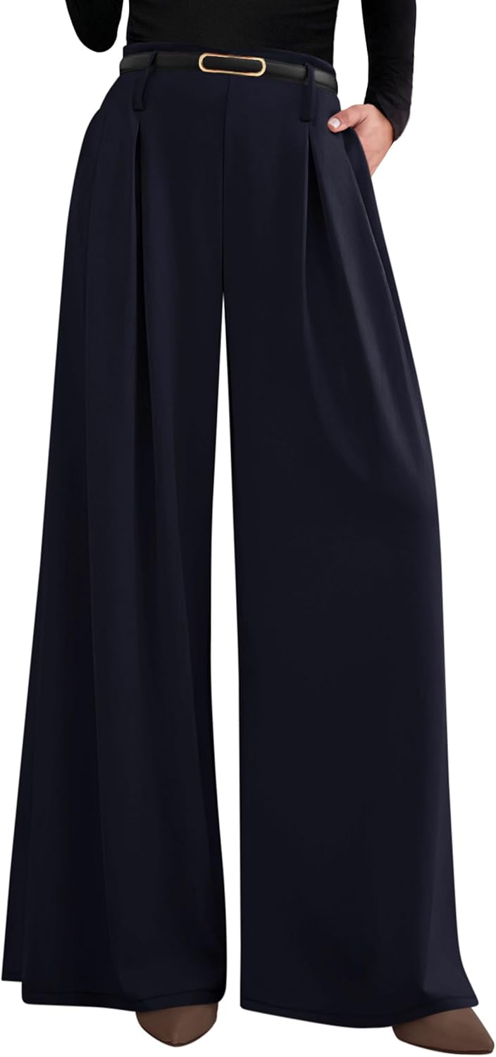 PRETTYGARDEN Womens Fall Wide Leg Trousers for Comfort and Style