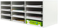 PAG Mail Sorter Wood Countertop Literature Organizer - 12 Slots