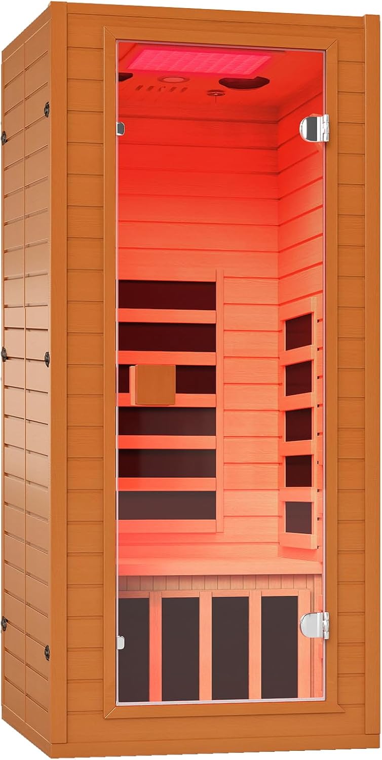 Infrared Sauna for Home with Red Light Therapy and Bluetooth